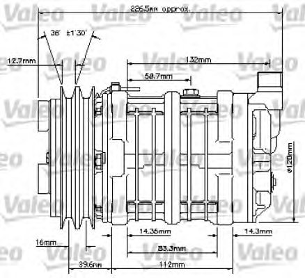 VALEO 815838 Compressor, air conditioning